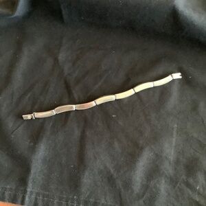 Sterling silver Mexican panel bracelet